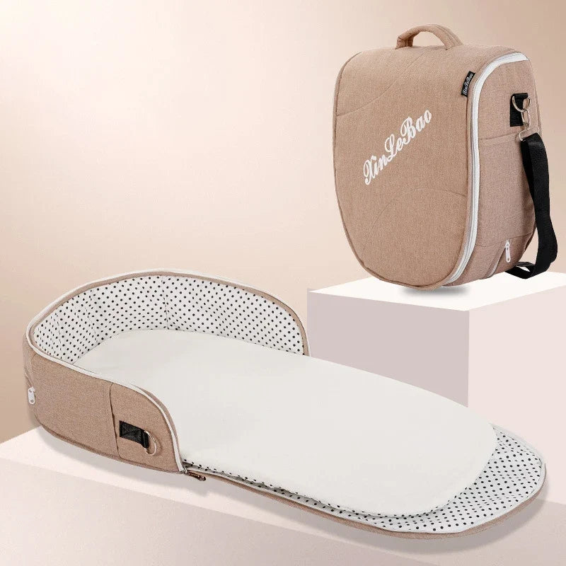 Multifunctional Folding Baby Travel Cot with Mosquito Net