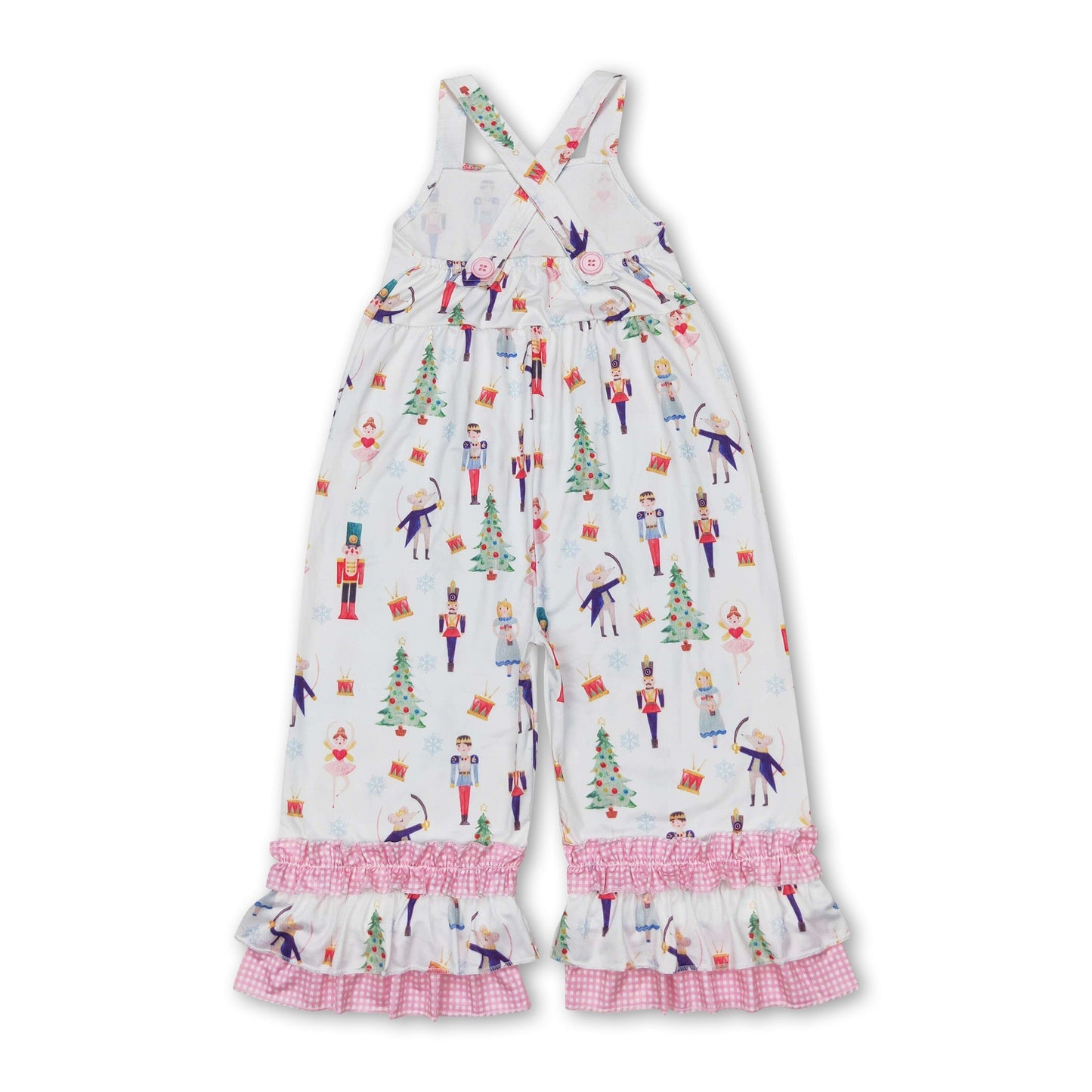 Straps ballet king Christmas tree kids girls overalls