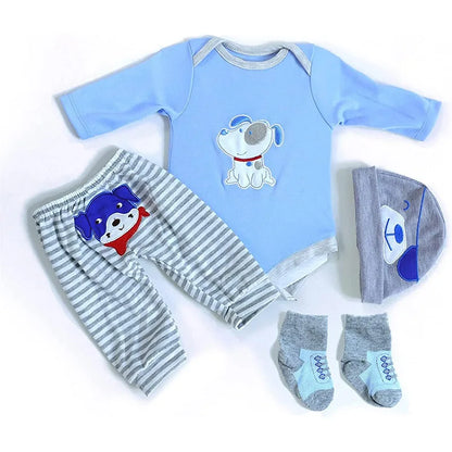 Reborn Doll Clothes Outfit Set – Fits 50–55cm Newborn Dolls (0–3 Month Size)