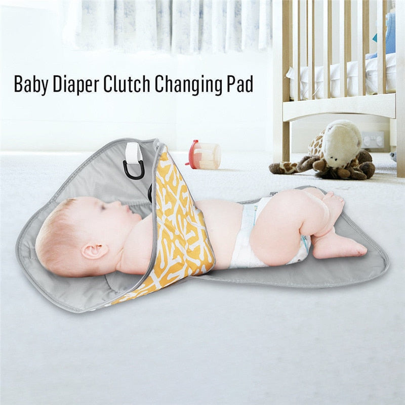 3-in-1 Portable Baby Diaper Changing Mat & Waterproof Nappy Pad