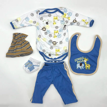 Reborn Doll Clothes Outfit Set – Fits 50–55cm Newborn Dolls (0–3 Month Size)