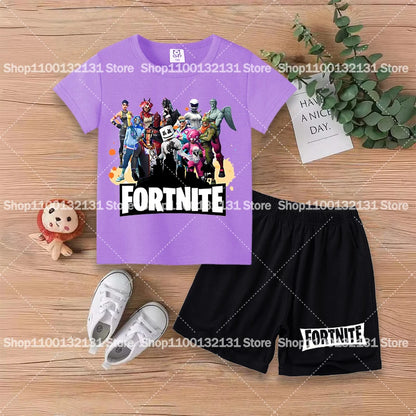 Fortnite Kids T-Shirt & Shorts Summer Set – Boys & Girls (100–160cm)