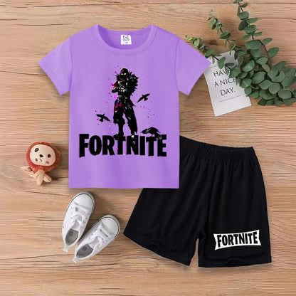 Fortnite Kids T-Shirt & Shorts Summer Set – Boys & Girls (100–160cm)
