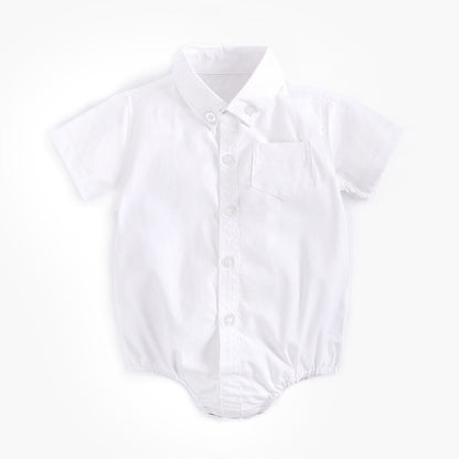 Newborn Baby Boy Cotton Short-Sleeve Shirt