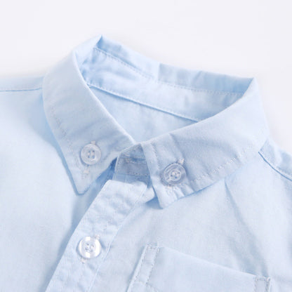 Newborn Baby Boy Cotton Short-Sleeve Shirt