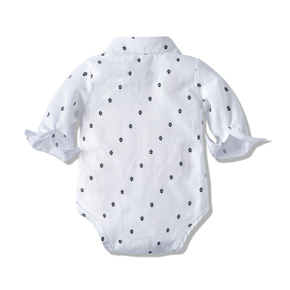 Long-Sleeve Khaki Gentleman Suit for Boys