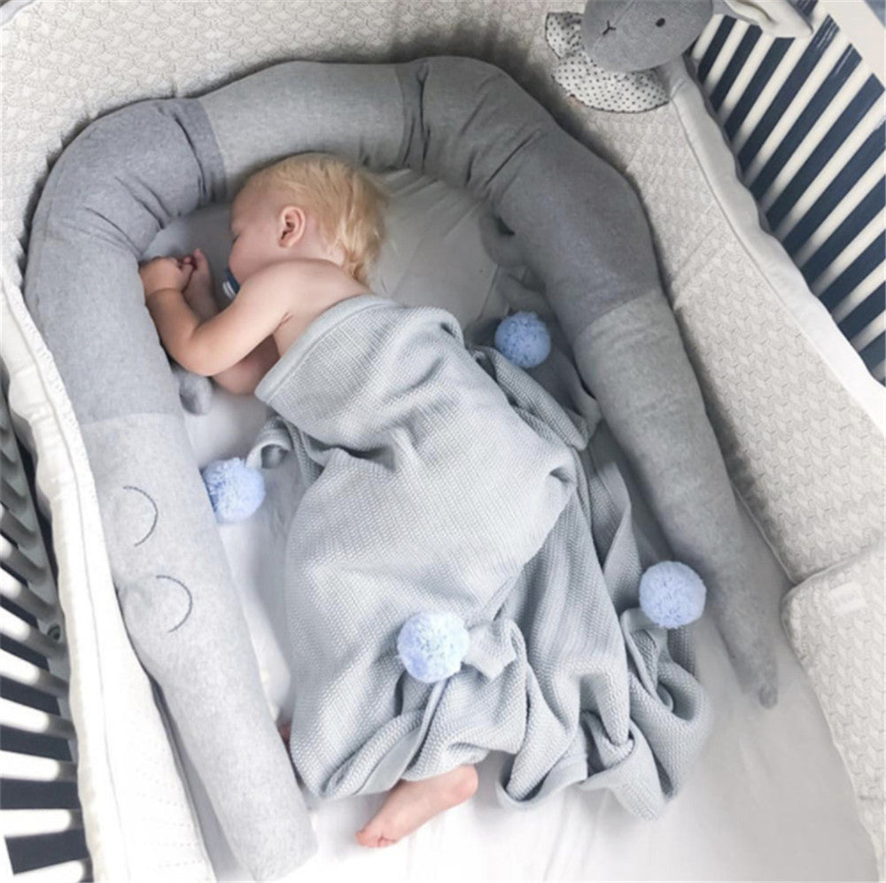 Cartoon Baby Crib Bumper & Pillow Set