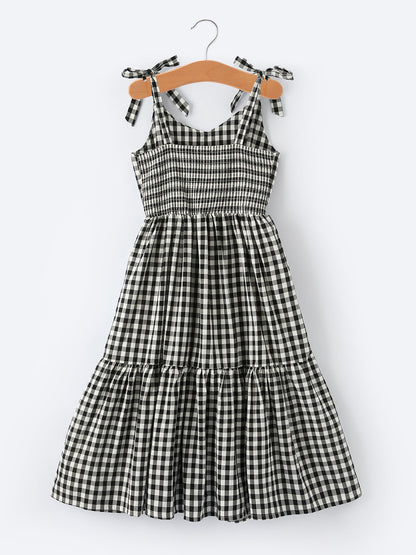 Mommy & Me Adult Plaid Smocked Dress