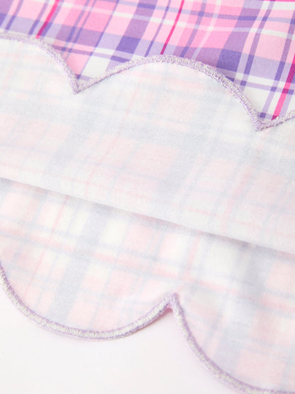 Halloween Plaid Bat Smocked Girls Dress