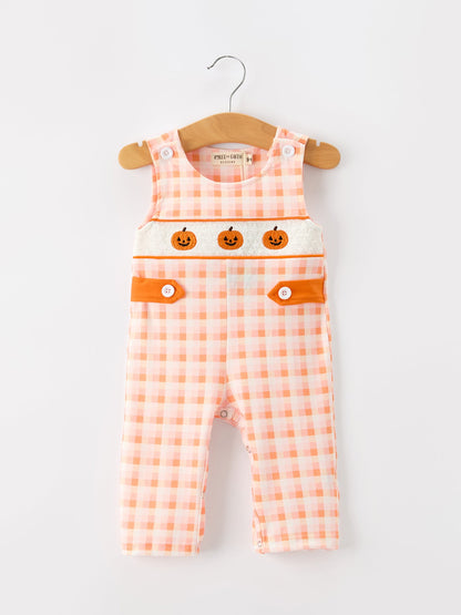 Halloween Pumpkin Plaid Boys JonJon