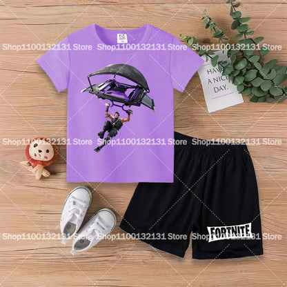 Fortnite Kids T-Shirt & Shorts Summer Set – Boys & Girls (100–160cm)