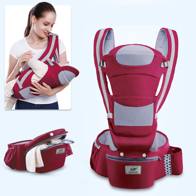 Ergonomic 3-in-1 Baby Carrier with Hip Seat