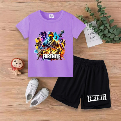 Fortnite Kids T-Shirt & Shorts Summer Set – Boys & Girls (100–160cm)