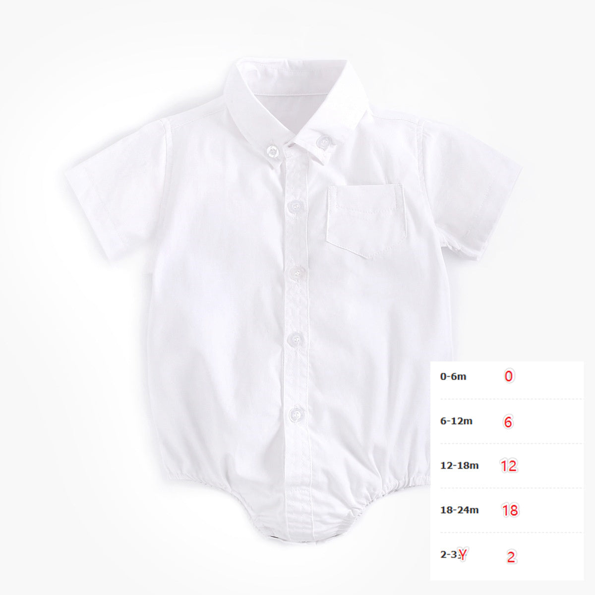 Newborn Baby Boy Cotton Short-Sleeve Shirt