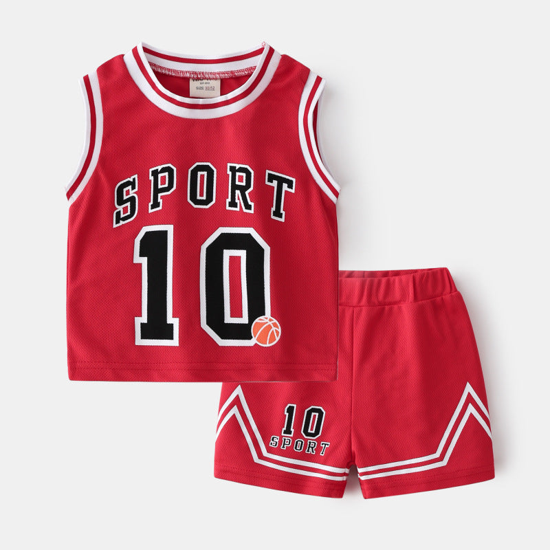 Basketball Two-Piece Summer Outfit Set