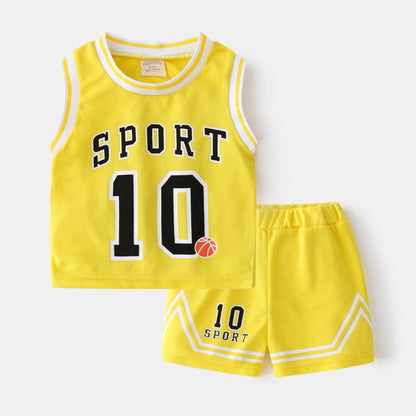 Basketball Two-Piece Summer Outfit Set