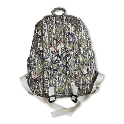 Camo bow hunting kids girls backpack