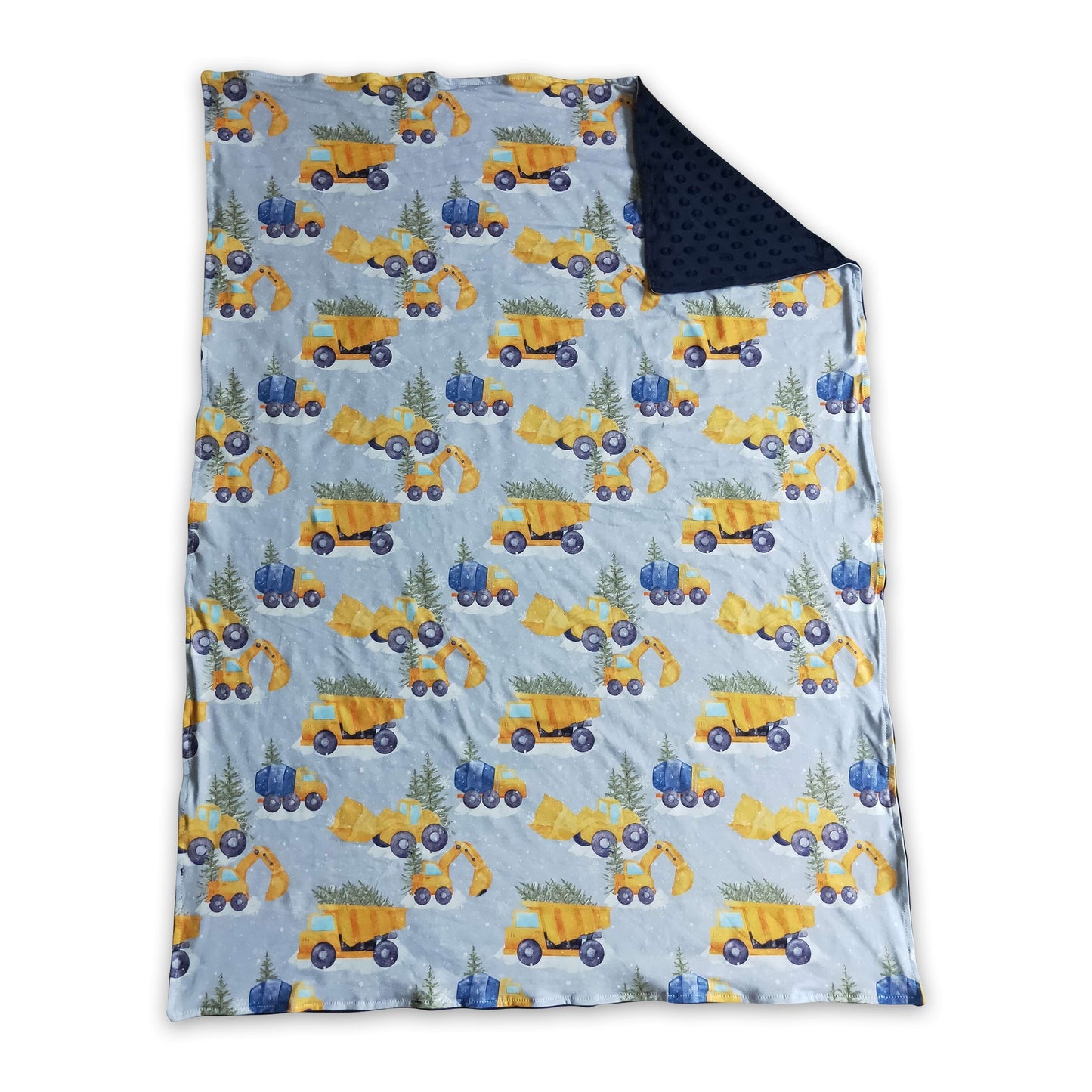 Truck Christmas tree baby kids blankets