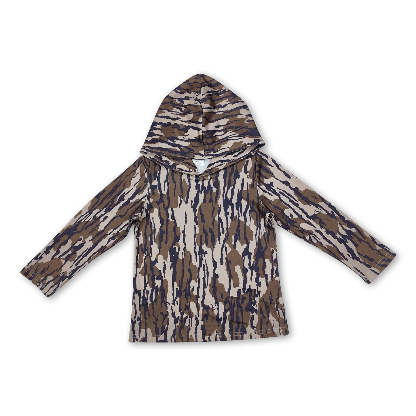 Long sleeves camo kids boys hoodie