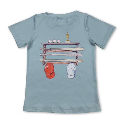 Short sleeves baseball kids boys summer t-shirt