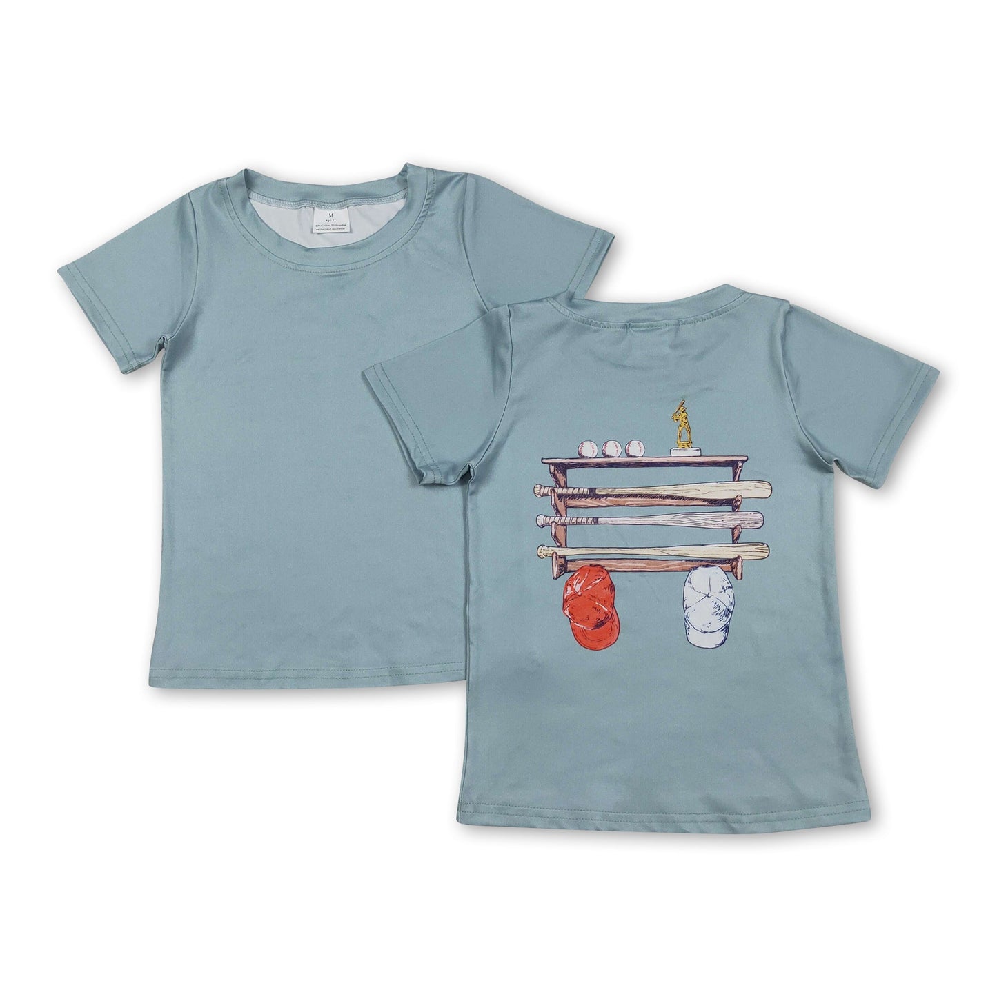 Short sleeves baseball kids boys summer t-shirt
