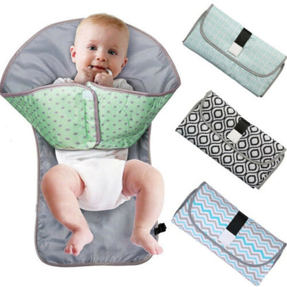 3-in-1 Portable Baby Diaper Changing Mat & Waterproof Nappy Pad