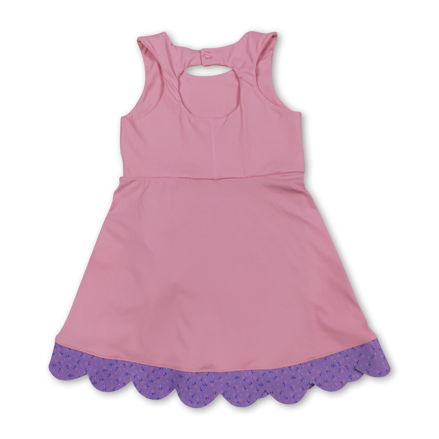 Girls Floral Bow Athletic Dress