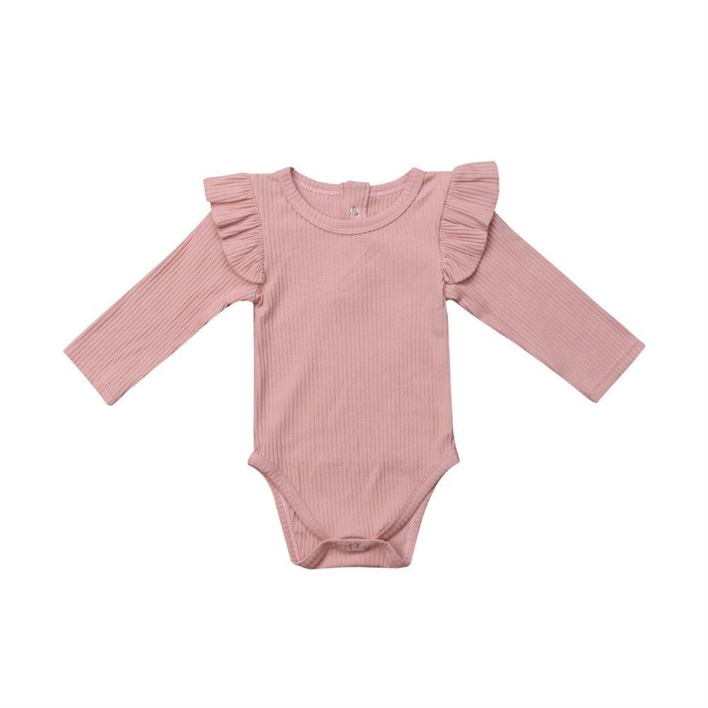 Princess Long Sleeve Baby Girl Romper – Cotton Jumpsuit (3–24 Months)
