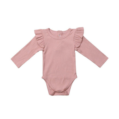 Princess Long Sleeve Baby Girl Romper – Cotton Jumpsuit (3–24 Months)