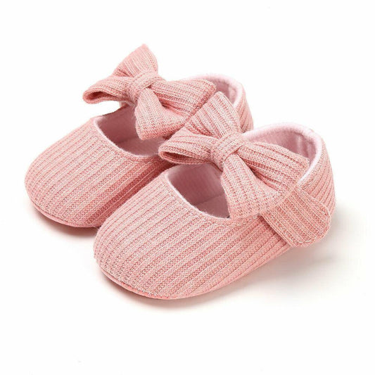 Baby Girl First Walker Soft Sole Bowknot Shoes