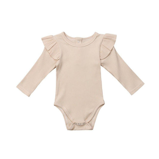 Princess Long Sleeve Baby Girl Romper – Cotton Jumpsuit (3–24 Months)