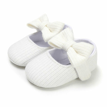 Baby Girl First Walker Soft Sole Bowknot Shoes