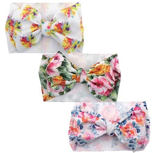 Handmade Luxury 3-Piece Baby Girl Headband