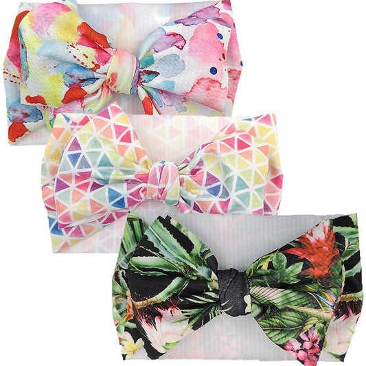 Handmade Luxury 3-Piece Baby Girl Headband