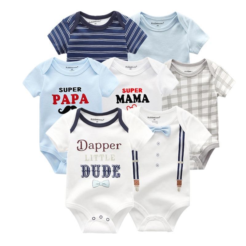 Newborn Baby Rompers 7-Piece Set