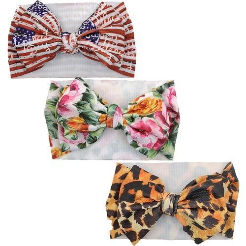 Handmade Luxury 3-Piece Baby Girl Headband