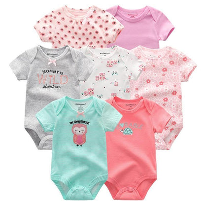 Newborn Baby Rompers 7-Piece Set