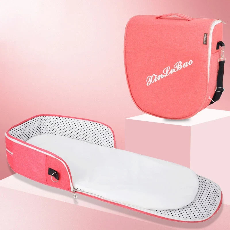 Multifunctional Folding Baby Travel Cot with Mosquito Net