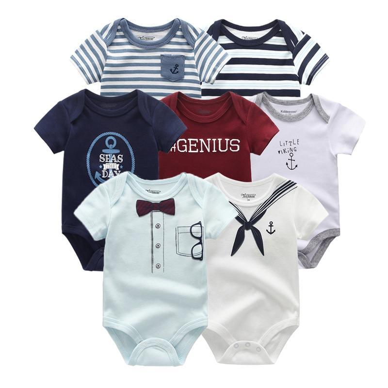 Newborn Baby Rompers 7-Piece Set