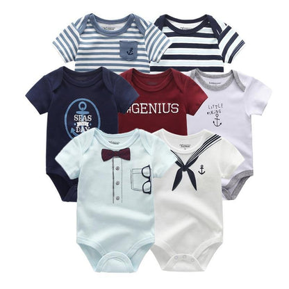 Newborn Baby Rompers 7-Piece Set