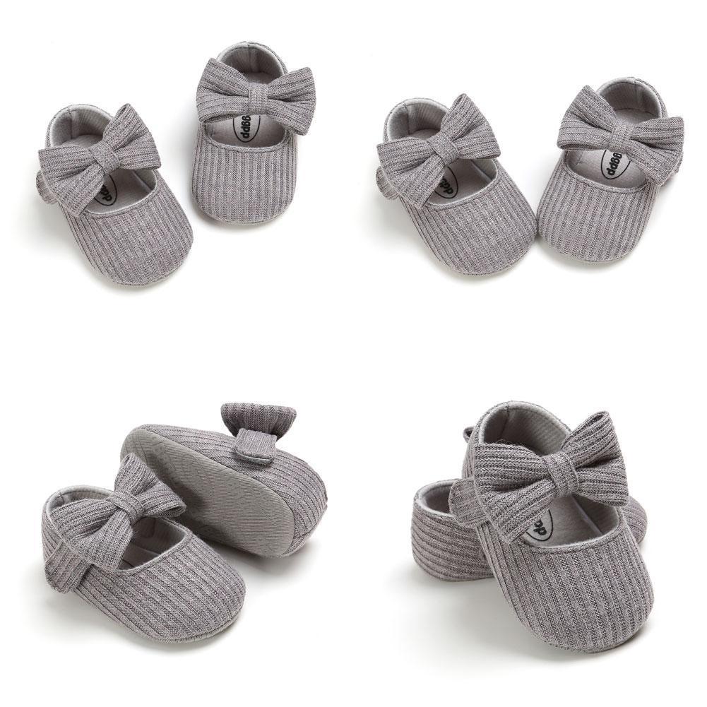 Baby Girl First Walker Soft Sole Bowknot Shoes