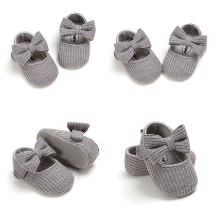 Baby Girl First Walker Soft Sole Bowknot Shoes