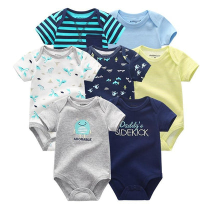 Newborn Baby Rompers 7-Piece Set