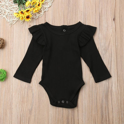 Princess Long Sleeve Baby Girl Romper – Cotton Jumpsuit (3–24 Months)