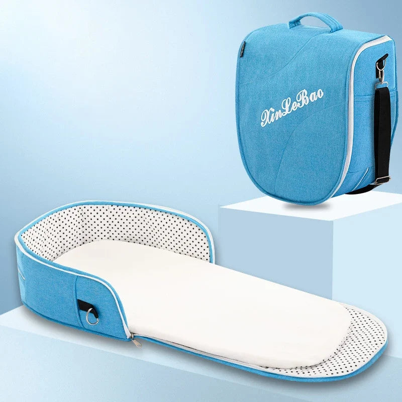 Multifunctional Folding Baby Travel Cot with Mosquito Net