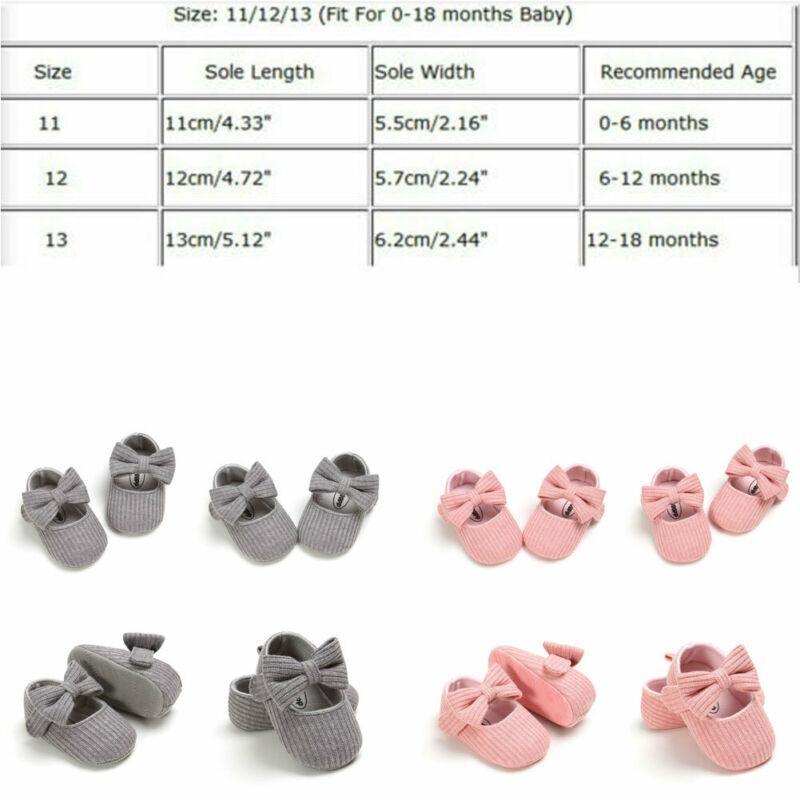 Baby Girl First Walker Soft Sole Bowknot Shoes