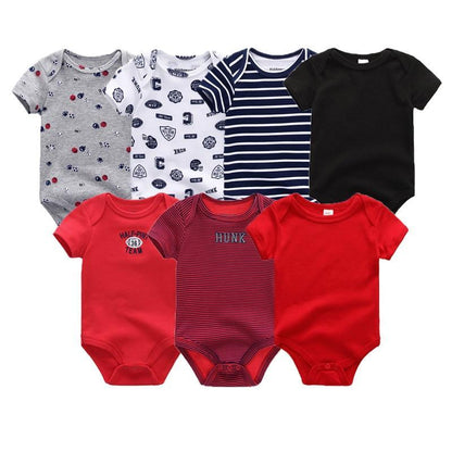 Newborn Baby Rompers 7-Piece Set