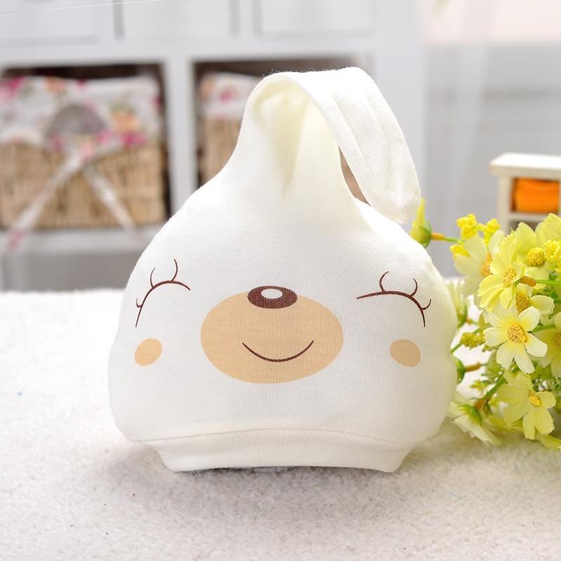 Modern Cotton Printed Baby Sleeping Hats for Girls
