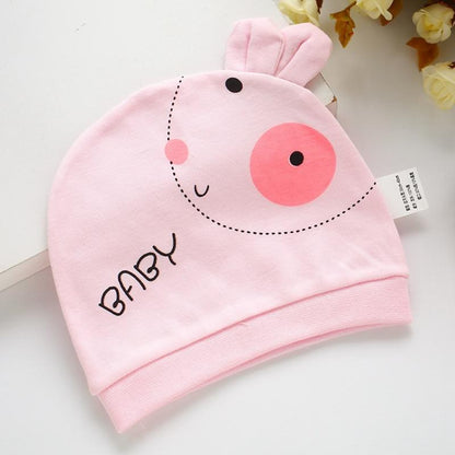 Modern Cotton Printed Baby Sleeping Hats for Girls