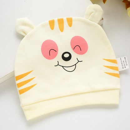 Modern Cotton Printed Baby Sleeping Hats for Girls